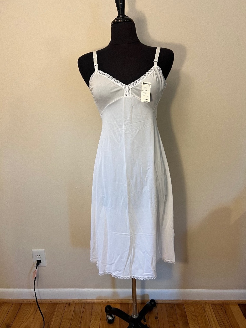 Shadowline White Slip Midi Dress